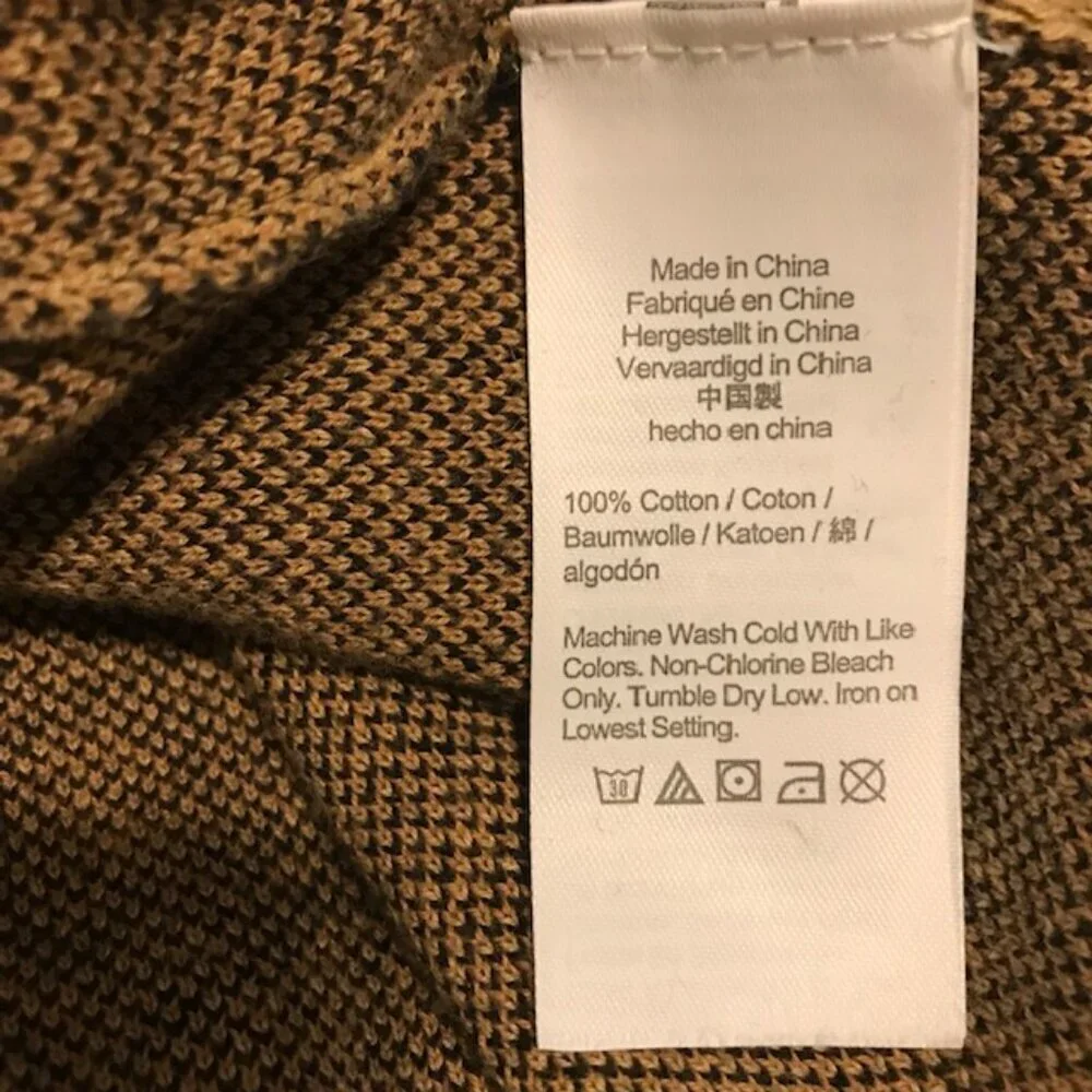 J. Crew Women's Leopard jacquard pullover sweater Khaki/Black Size XS